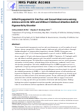 Cover page: Initial Engagement in Oral Sex and Sexual Intercourse Among Adolescent Girls With and Without Childhood Attention-Deficit/Hyperactivity Disorder