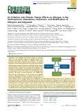 Cover page: Air Pollution and Climate Change Effects on Allergies in the Anthropocene: Abundance, Interaction, and Modification of Allergens and Adjuvants