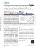 Cover page: Exchange Bias in a Layered Metal–Organic Topological Spin Glass