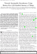 Cover page: Toward Sustainable Greenhouses Using Battery-Free LiFi-Enabled Internet of Things