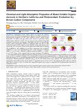 Cover page: Chemical and Light-Absorption Properties of Water-Soluble Organic Aerosols in Northern California and Photooxidant Production by Brown Carbon Components