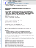 Cover page: Demographic correlates of attenuated positive psychotic symptoms.