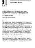 Cover page: Designing acoustically successful work places: a case study assessment of the speech privacy and sound isolation of space having underfloor air distribution systems