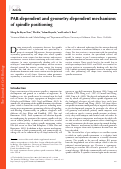 Cover page: PAR-dependent and geometry-dependent mechanisms of spindle positioning