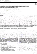 Cover page: The direct and ocean-mediated influence of Asian orography on tropical precipitation and cyclones