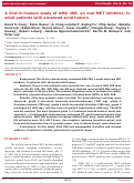 Cover page: A first-in-human study of AMG 208, an oral MET inhibitor, in adult patients with advanced solid tumors