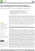 Cover page: Process Simulation and Techno-Economic Analysis of Large-Scale Bioproduction of Sweet Protein Thaumatin II