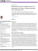 Cover page: Molecular Diversity of Trypanosoma cruzi Detected in the Vector Triatoma protracta from California, USA