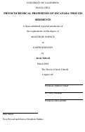 Cover page: Physicochemical Properties of Escanaba Trough Sediments