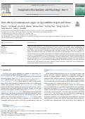 Cover page: Joint effects of cadmium and copper on Apis mellifera forgers and larvae