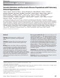 Cover page: Genetic Admixture and Survival in Diverse Populations with Pulmonary Arterial Hypertension