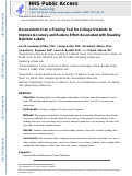 Cover page: Assessment of an e-training tool for college students to improve accuracy and reduce effort associated with reading nutrition labels