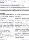Cover page: Conserved Spatial Organization of FG Domains in the Nuclear Pore Complex