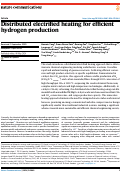 Cover page: Distributed electrified heating for efficient hydrogen production.