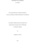 Cover page: Uncovering Performance in Medieval Scandinavia: A Survey and Analysis of Medieval Performance in Scandinavia