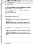 Cover page: Use of Auditing and Feedback in an Outpatient Hospice Setting: Quality and Pharmacoeconomic Oversight