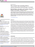 Cover page: Non-invasive skin sampling detects systemically administered drugs in humans