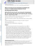 Cover page: Effect on Survival of Concurrent Hemoconcentration and Increase in Creatinine During Treatment of Acute Decompensated Heart Failure