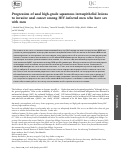 Cover page: Progression of anal high‐grade squamous intraepithelial lesions to invasive anal cancer among HIV‐infected men who have sex with men