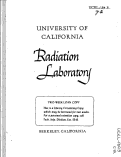 Cover page: ON THE ANGULAR DISTRIBUTION AND THE POLARIZATION OF THE DEUTERON IN THE REACTION P t P-*D t it1""