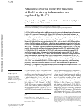 Cover page: Pathological versus protective functions of IL-22 in airway inflammation are regulated by IL-17A