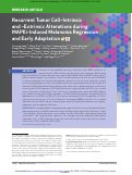 Cover page: Recurrent Tumor Cell-Intrinsic and -Extrinsic Alterations during MAPKi-Induced Melanoma Regression and Early Adaptation.