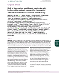 Cover page: Risk of depression, suicide and psychosis with hydroxychloroquine treatment for rheumatoid arthritis: a multinational network cohort study