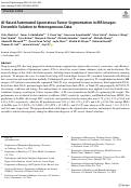 Cover page: AI-Based Automated Lipomatous Tumor Segmentation in MR Images: Ensemble Solution to Heterogeneous Data