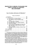 Cover page: Protecting Families: Standards for Child Custody in Same-Sex Relationships