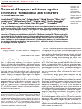 Cover page: The impact of deep space radiation on cognitive performance: From biological sex to biomarkers to countermeasures