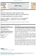 Cover page: Ten-Year experience with vertical rectus abdominis myocutaneous flap for reconstruction of abdominoperineal resection defects