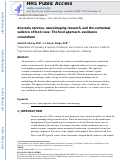 Cover page: Anorexia nervosa, neuroimaging research, and the contextual salience of food cues: The food approach-avoidance conundrum.