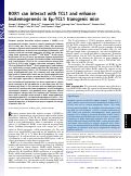 Cover page: ROR1 can interact with TCL1 and enhance leukemogenesis in Eµ-TCL1 transgenic mice