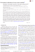 Cover page: Perceptual evaluation of voice source models.