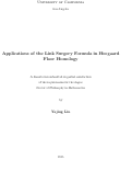 Cover page: Applications of the Link Surgery Formula in Heegaard Floer Homology