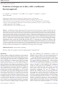 Cover page: Prediction of nitrogen use in dairy cattle: a multivariate Bayesian approach