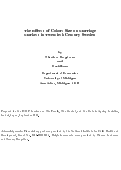 Cover page: The effects of cohort size on marriage markets in twentieth century Sweden