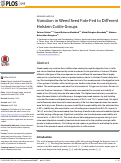 Cover page: Variation in Weed Seed Fate Fed to Different Holstein Cattle Groups