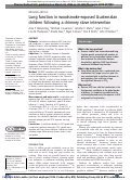 Cover page: Lung function in woodsmoke-exposed Guatemalan children following a chimney stove intervention