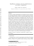 Cover page: Equilibrium circulation and stress distribution in viscoelastic creeping flow