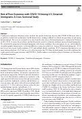 Cover page: Risk of Poor Outcomes with COVID-19 Among U.S. Detained Immigrants: A Cross-Sectional Study