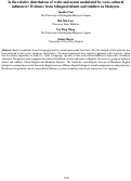 Cover page: Is the relative distribution of verbs and nouns modulated by socio-culturalinfluences? Evidence from bilingual infants and toddlers in Malaysia.