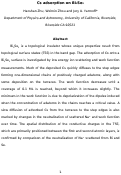 Cover page: Cs adsorption on Bi 2 Se 3