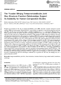 Cover page: *The Yucatan Minipig Temporomandibular Joint Disc Structure–Function Relationships Support Its Suitability for Human Comparative Studies