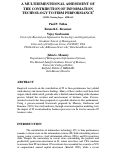 Cover page: Multidimensional Assessment of the Contribution of Information Technology to Firm Performance