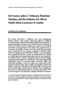 Cover page: Kit Carson, John C. Frémont, Manifest Destiny, and the Indians: Or, Oliver North Abets Lawrence of Arabia