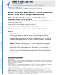 Cover page: Smaller caudate gray matter volume is associated with greater implicit suicidal ideation in depressed adolescents.