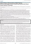 Cover page: Regional Patterns of Elevated Alpha and High-Frequency Electroencephalographic Activity during Nonrapid Eye Movement Sleep in Chronic Insomnia: A Pilot Study.