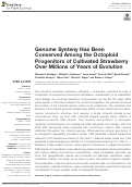 Cover page: Genome Synteny Has Been Conserved Among the Octoploid Progenitors of Cultivated Strawberry Over Millions of Years of Evolution.