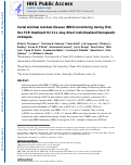 Cover page: Serial minimal residual disease (MRD) monitoring during first-line FCR treatment for CLL may direct individualized therapeutic strategies.